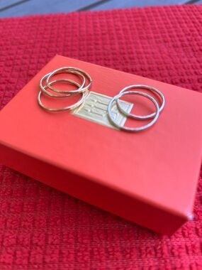 James Avery 14K Gold & 925 Sterling Silver Delicate Forged Rings